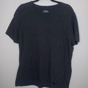 Polo Ralph Lauren Mens Size Large Dark Gray Short Sleeve Embroidered T-Shirt